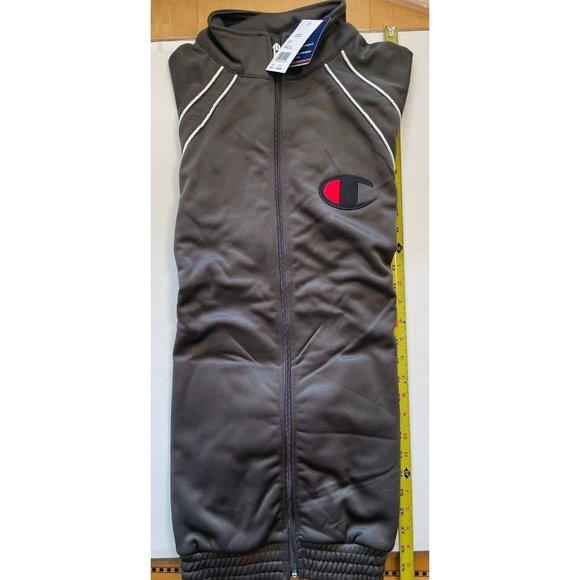 Champion Tricot Track Jacket Men’s XLT Tall Charcoal Poly Fleece Athletic New - Picture 7 of 12